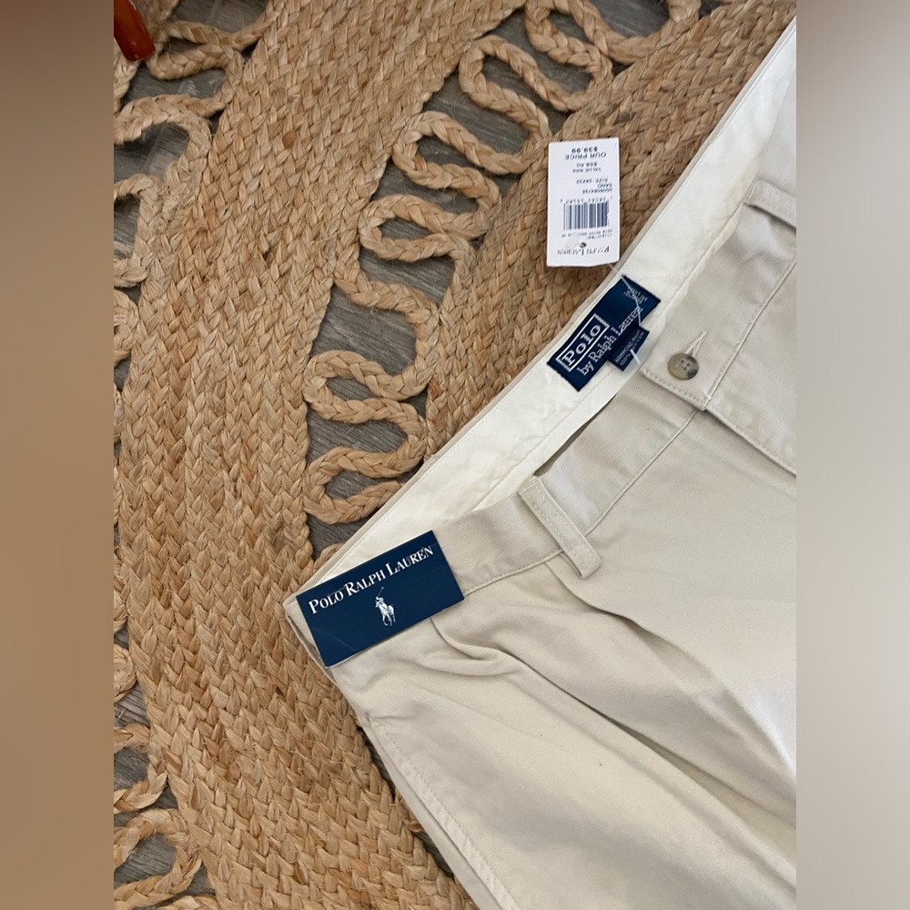 Polo Ralph Lauren Classic Chino Pleated Front The Hammond Pant NWT 38/32 - Picture 3 of 9